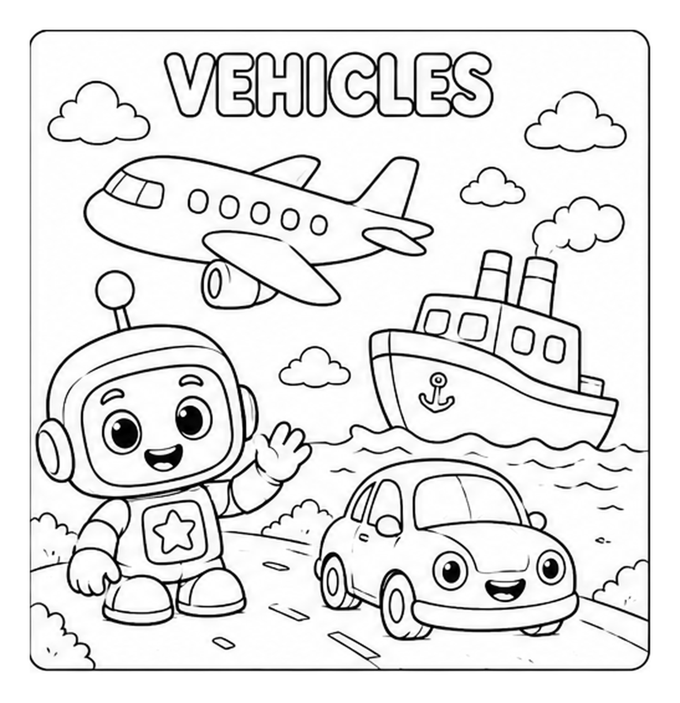 Vehicles Kairon coloring page